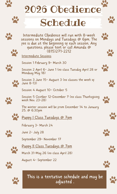 Training Schedules 2